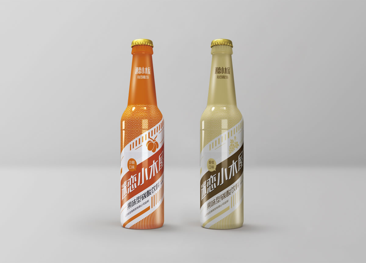 迷戀小木屋品牌包裝設(shè)計,品牌形象設(shè)計,瓶貼設(shè)計_全力設(shè)計