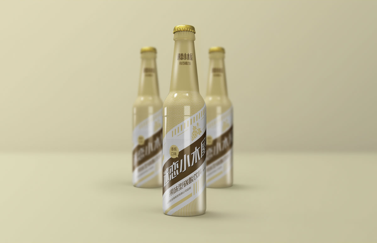 迷戀小木屋品牌包裝設(shè)計,品牌形象設(shè)計,瓶貼設(shè)計_全力設(shè)計